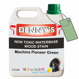 Denny's Stain Paint For Fences Colour- Machine Pioneer Green - Weatherproof Uv-Safe Protect