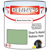 Denny's High Temp Paint For Stoves Colour- Machine Pioneer Green - Heatproof Soot-Resistant Durable