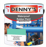 Denny's Waterpoof Paint For Pools Colour- Machine Retro Green - Water-Seal Chlorine-Tough Anti-Slip
