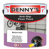 Denny's Floor Paint For Grip Coating Colour- Machine Violet - Anti-Slip Hardwearing Safe
