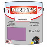 Denny's Floor Paint For Sheds Colour- Machine Violet - Durable Anti-Slip Weatherproof
