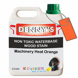 Denny's Stain Paint For Fences Colour- Machinery Heat Orange - Weatherproof Uv-Safe Protect