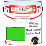 Denny's High Temp Paint For Boilers Colour- Machinery Machine Green - Heatproof Anti-Rust Longlife