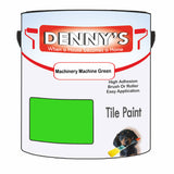 Denny's Tile Paint For Commercial Areas Colour- Machinery Machine Green - High-Traffic Durable Easy-Clean