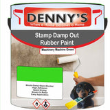 Denny's Waterpoof Paint For Stamp Out Damp Colour- Machinery Machine Green - Damp-Block Mould-Safe Breathable