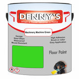 Denny's Floor Paint For Sheds Colour- Machinery Machine Green - Durable Anti-Slip Weatherproof