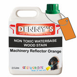 Denny's Stain Paint For Fences Colour- Machinery Reflector Orange - Weatherproof Uv-Safe Protect