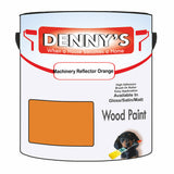 Denny's Wood Paint For Decking Colour- Machinery Reflector Orange - Anti-Slip Weatherproof Durable