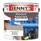 Denny's Waterpoof Paint For Pools Colour- Machinery Titanium Grey - Water-Seal Chlorine-Tough Anti-Slip