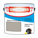 Denny's Plastic Paint For Doors Colour- Machinery Titanium Grey - Scuffproof Wipeable Durable