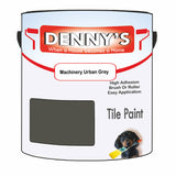 Denny's Tile Paint For Kitchen Tile Colour- Machinery Urban Grey - Wipe-Clean Grease-Resistant Refresh