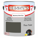Denny's Floor Paint For Sheds Colour- Machinery Urban Grey - Durable Anti-Slip Weatherproof