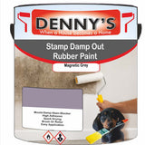 Denny's Waterpoof Paint For Stamp Out Damp Colour- Magnetic Grey - Damp-Block Mould-Safe Breathable