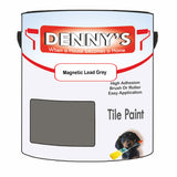 Denny's Tile Paint For Commercial Areas Colour- Magnetic Lead Grey - High-Traffic Durable Easy-Clean