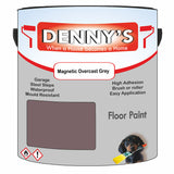 Denny's Floor Paint For Sheds Colour- Magnetic Overcast Grey - Durable Anti-Slip Weatherproof