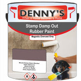 Denny's Waterpoof Paint For Stamp Out Damp Colour- Magnetic Overcast Grey - Damp-Block Mould-Safe Breathable