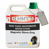 Denny's Stain Paint For Fences Colour- Magnetic Storm Grey - Weatherproof Uv-Safe Protect