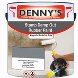Denny's Waterpoof Paint For Stamp Out Damp Colour- Magnetic Workshop Grey - Damp-Block Mould-Safe Breathable