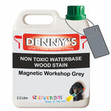 Denny's Stain Paint For Sheds Colour- Magnetic Workshop Grey - Weatherproof Uv-Safe Nourish