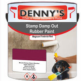 Denny's Waterpoof Paint For Stamp Out Damp Colour- Magnum Firebrick Red - Damp-Block Mould-Safe Breathable