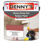 Denny's Waterpoof Paint For Stamp Out Damp Colour- Magnum Overdrive Red - Damp-Block Mould-Safe Breathable