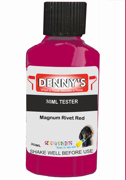 Denny's Chalk Paint For Furniture Colour- Crimson Sunset Red - Matte Scuffproof Refresh