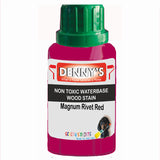 Denny's Stain Paint For Fences Colour- Magnum Rivet Red - Weatherproof Uv-Safe Protect