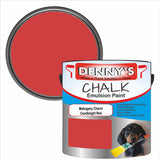 Denny's Chalk Paint For Walls Colour- Mahogany Charm Candlelight Red - Matte Wipe-Clean Coverage