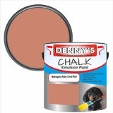 Denny's Chalk Paint For Walls Colour- Mahogany Ruby Coral Red - Matte Wipe-Clean Coverage