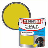 Denny's Chalk Paint For Furniture Colour- Marigold Sunbeam Ochre Yellow - Matte Scuffproof Refresh