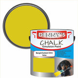 Denny's Chalk Paint For Ceilings Colour- Marigold Sunbeam Ochre Yellow - Matte Stain-Hide Ceiling