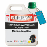 Denny's Stain Paint For Fences Colour- Marine Aero Blue - Weatherproof Uv-Safe Protect