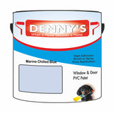 Denny's Plastic Paint For Windows Colour- Marine Chilled Blue - Weatherproof Fade-Safe Upvc