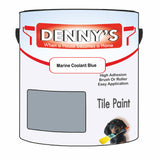 Denny's Tile Paint For Commercial Areas Colour- Marine Coolant Blue - High-Traffic Durable Easy-Clean