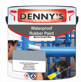 Denny's Waterpoof Paint For Ponds Colour- Marine Coolant Blue - Waterproof Fish-Safe Leakstop