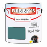 Denny's Wood Paint For Decking Colour- Marine Midnight Blue - Anti-Slip Weatherproof Durable