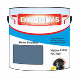 Denny's Plastic Paint For Outdoor Furniture Colour- Marine Steel Blue - Weatherproof Uv-Safe Scuffproof