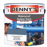 Denny's Waterpoof Paint For Ponds Colour- Marine Steel Blue - Waterproof Fish-Safe Leakstop