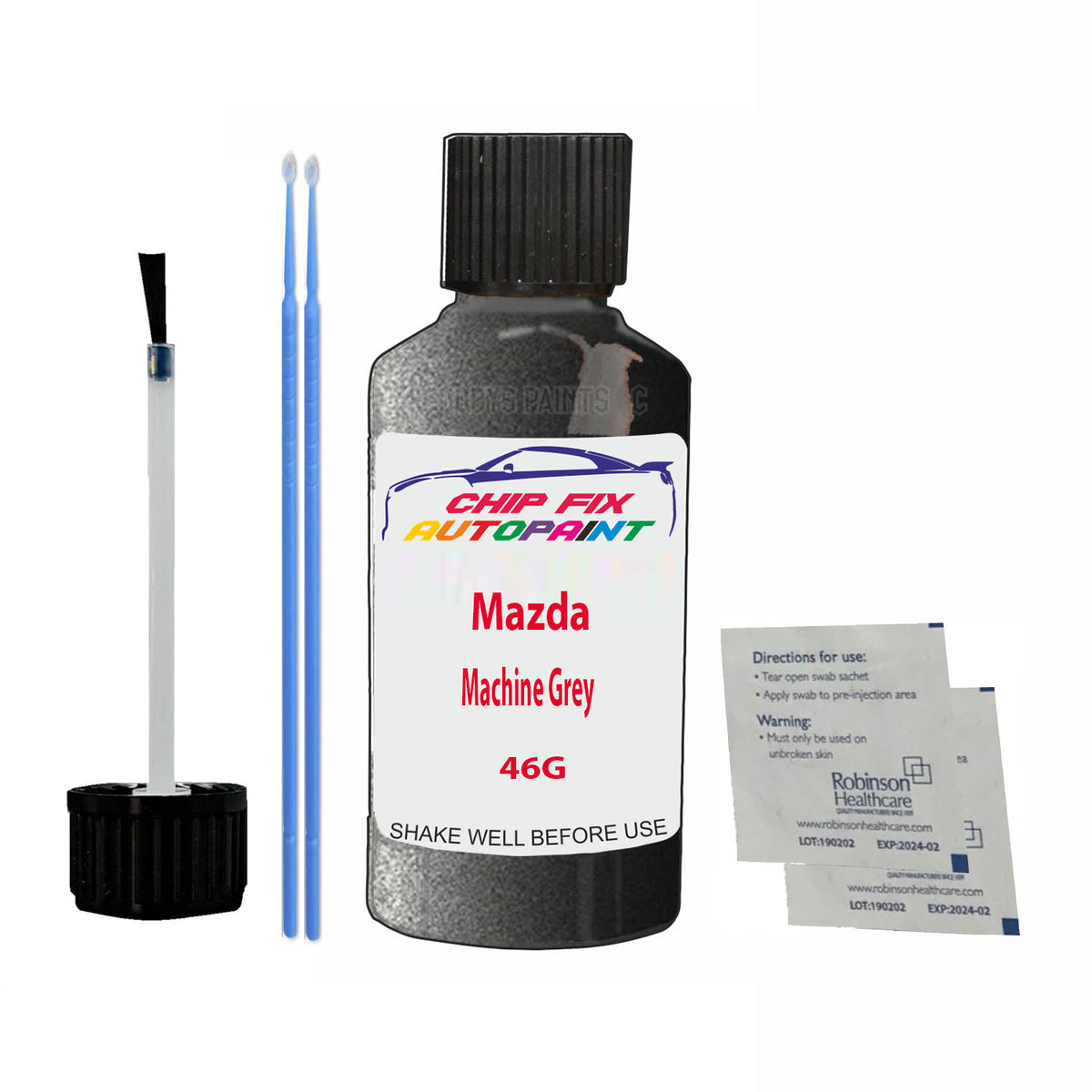 FOR Mazda Machine Grey Touch Up Paint Code 46G Scratch Repair Kit ...