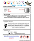 Instructions for use Mazda Sonic Silver Car Paint