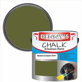 Denny's Chalk Paint For Walls Colour- Meadow Eucalyptus Green - Matte Wipe-Clean Coverage