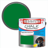 Denny's Chalk Paint For Furniture Colour- Meadow Moss Spring Green - Matte Scuffproof Refresh