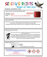 Instructions for use Mercedes Amber Red Car Paint