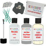 Mercedes Artic White Car Detailing Paint and polish finishing kit