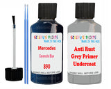 Mercedes Cavansite Blue Car Paint