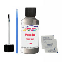 FOR Mercedes Cubanit Silver Touch Up Paint Code 723 Scratch Repair 