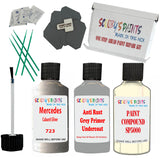 Mercedes Cubanit Silver Car Detailing Paint and polish finishing kit