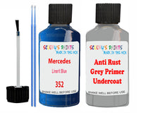 Mercedes Linarit Blue Car Paint