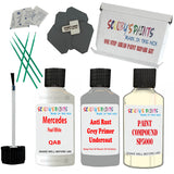 Mercedes Pearl White Car Detailing Paint and polish finishing kit