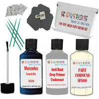 Mercedes Tanzanite Blue Car Detailing Paint and polish finishing kit